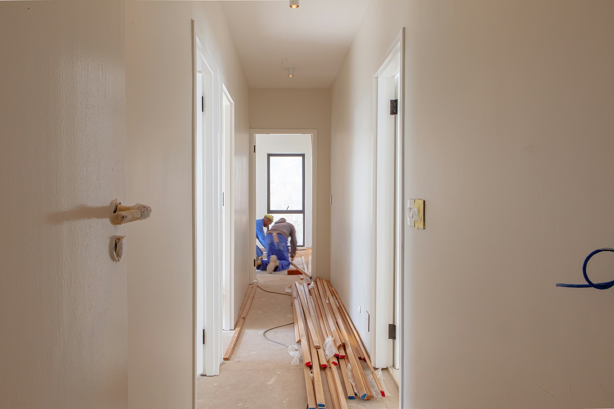 contractors renovating a room